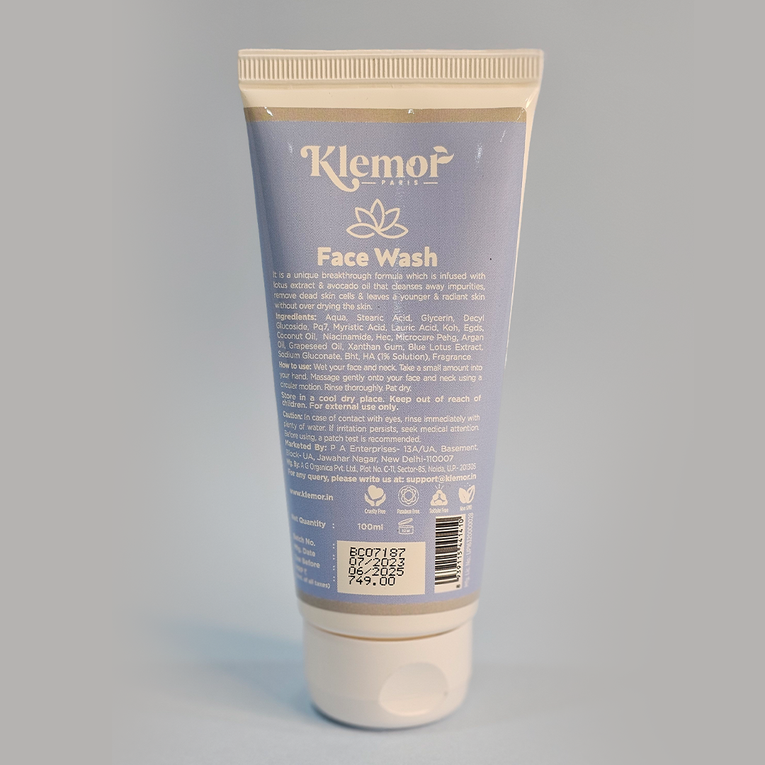 Klemor's Hydrating Face Wash for all Skin Types