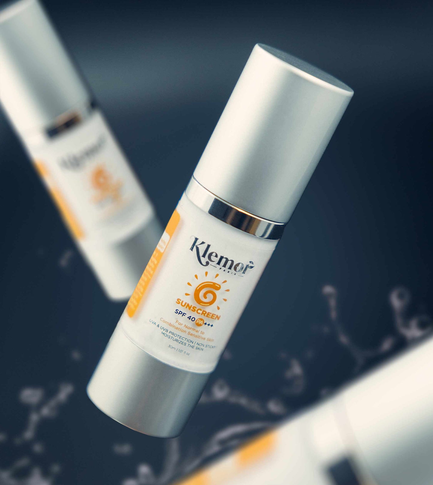 Klemor SunShield SPF 40: Feather-light, Non-Sticky, Rapid Absorption for All Skin Types