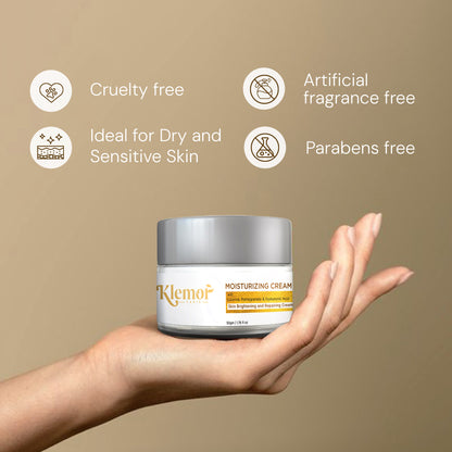 Klemor Luminous Moisturizing Cream with Aloe Extract For Dry & Sensitive Skin (Men & Women)